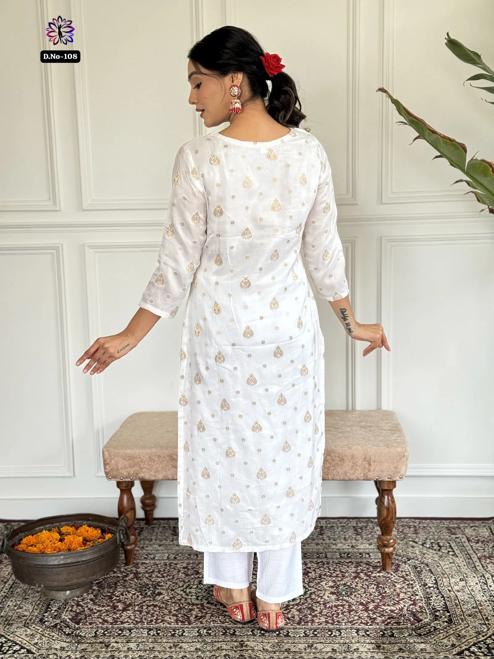 KF 108 Kalaai Viscose Jacquard Kurti With Bottom Dupatta Suppliers In India